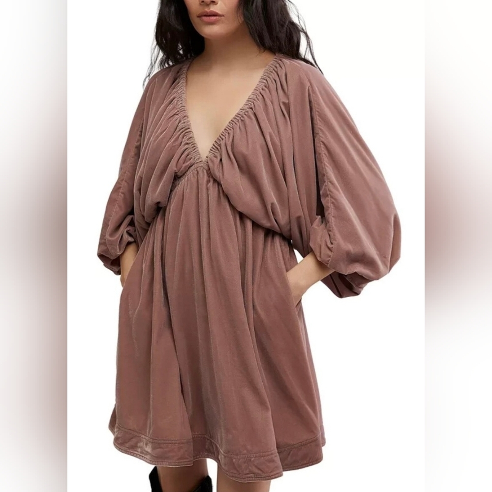New Free People Portia Velvet Mini Dress Size Medium